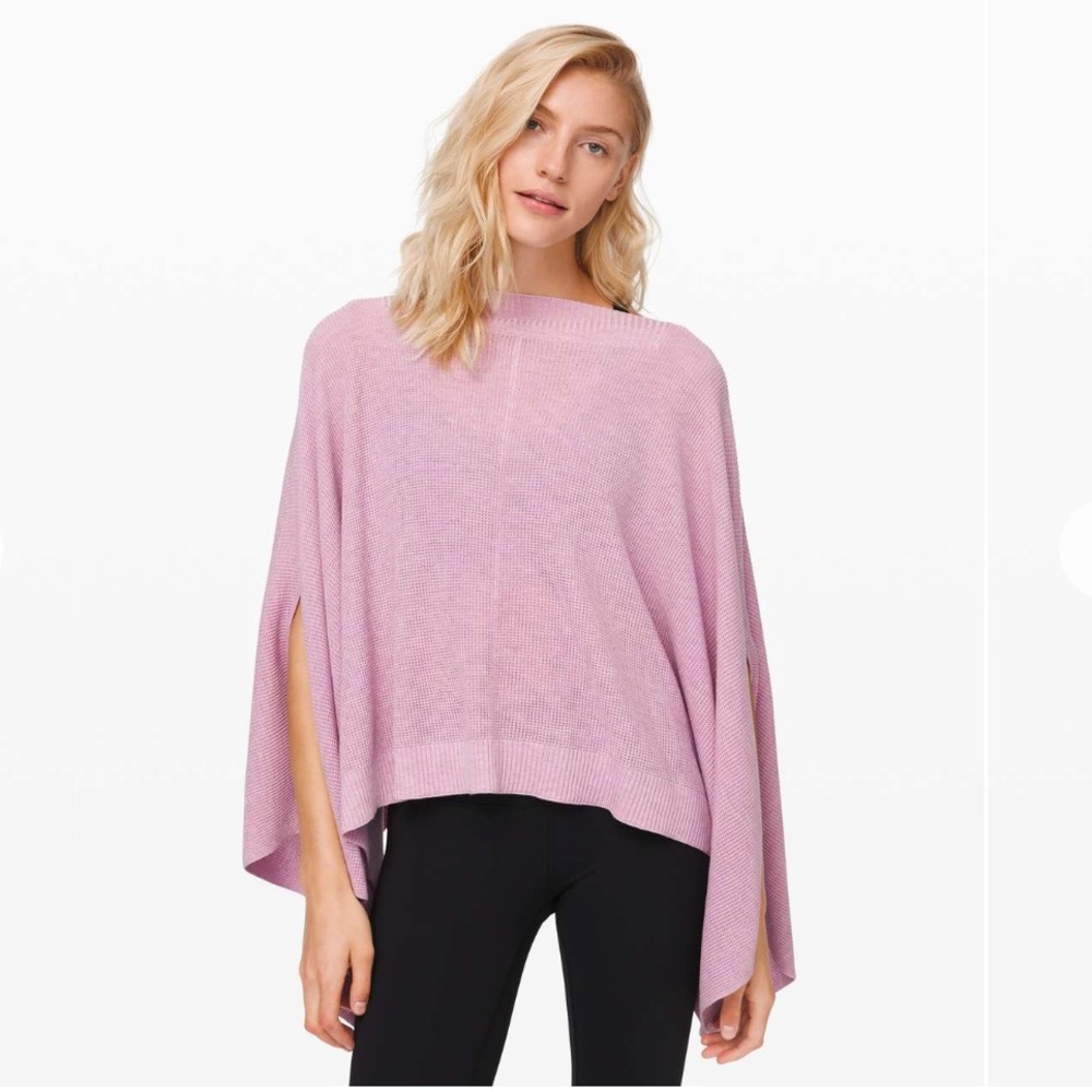 Lululemon | Forward Flow Poncho *Heathered Pink Taupe